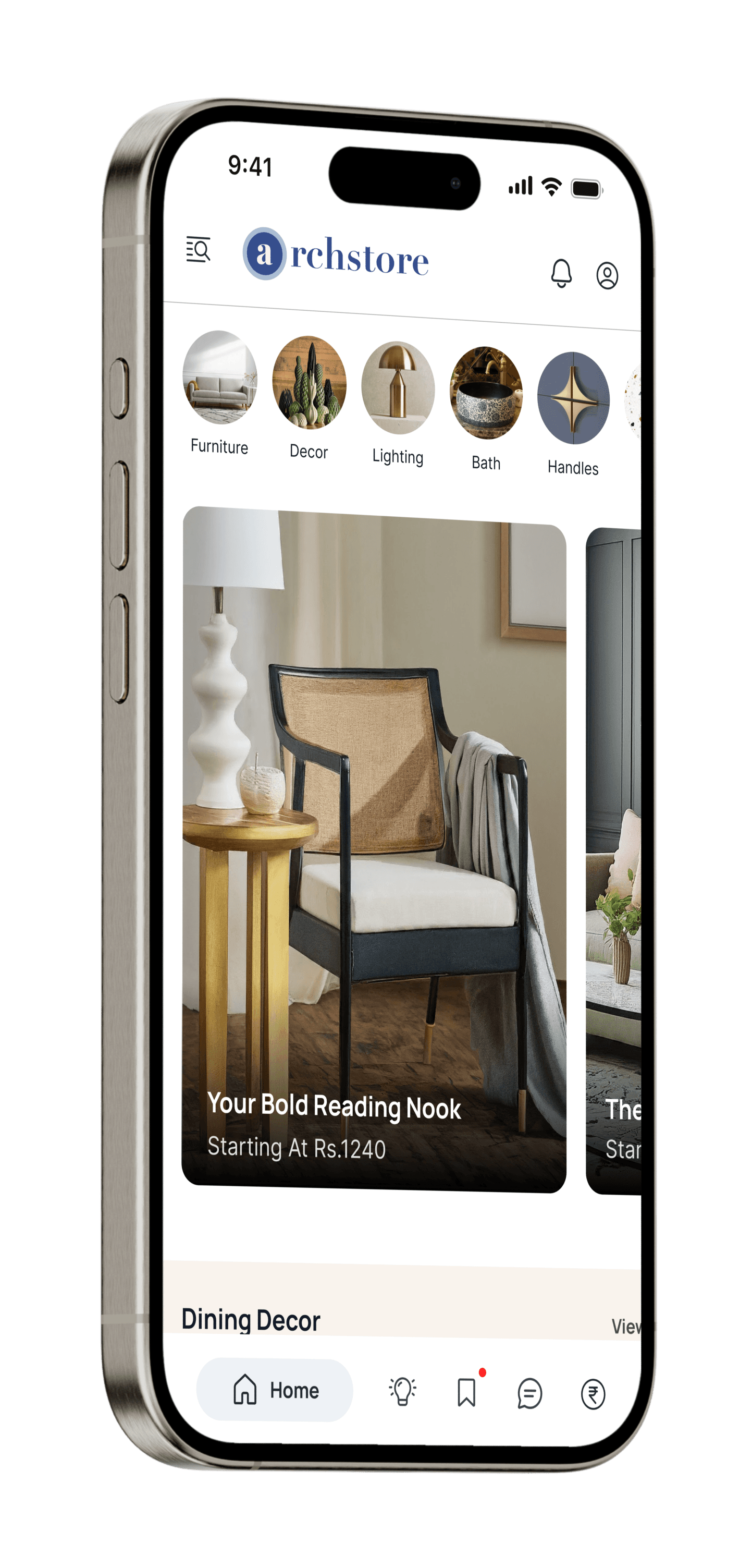Archstore — Renovation Discovery Platform screen 1