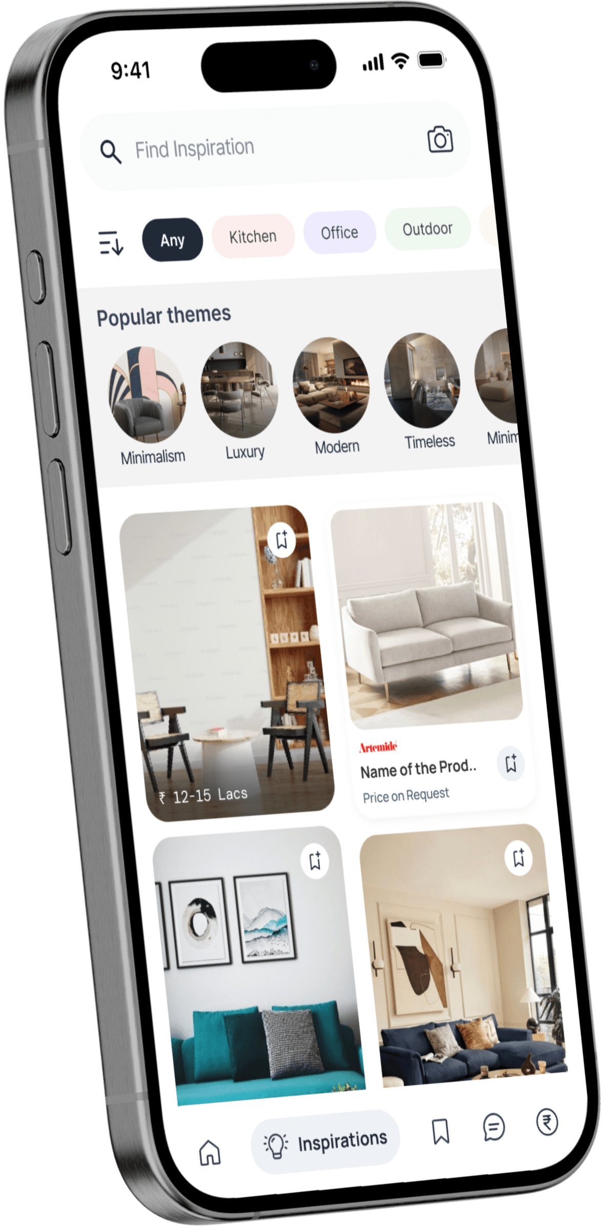 Archstore — Renovation Discovery Platform — home screen